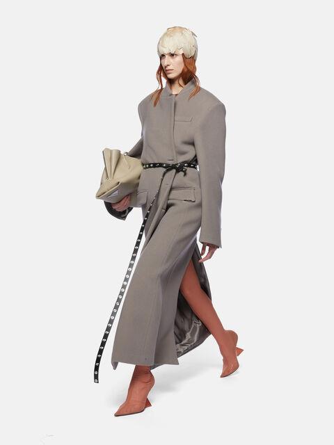 Grey long coat Product Image