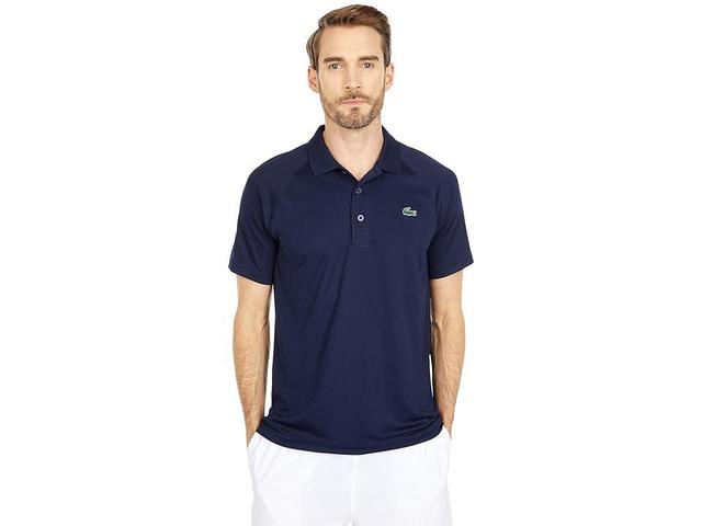 Mens Lacoste Sport Breathable Run-Resistant Interlock Polo Shirt Product Image