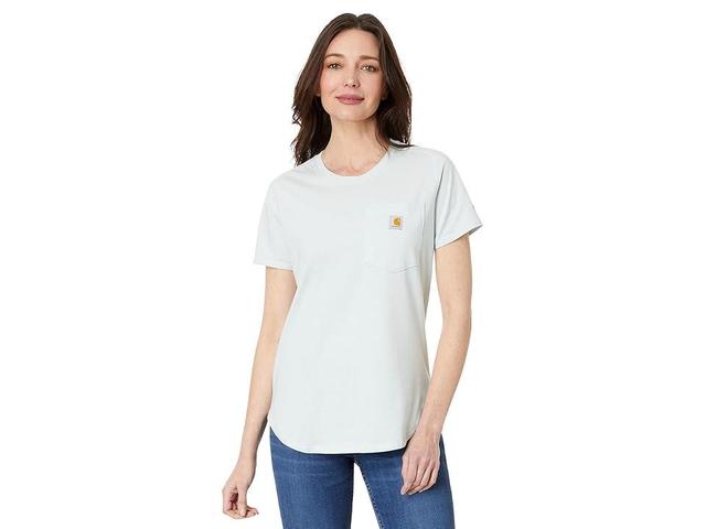 Carhartt Force Relaxed Fit Midweight Pocket T-Shirt (Dew Drop) Women's Clothing Product Image