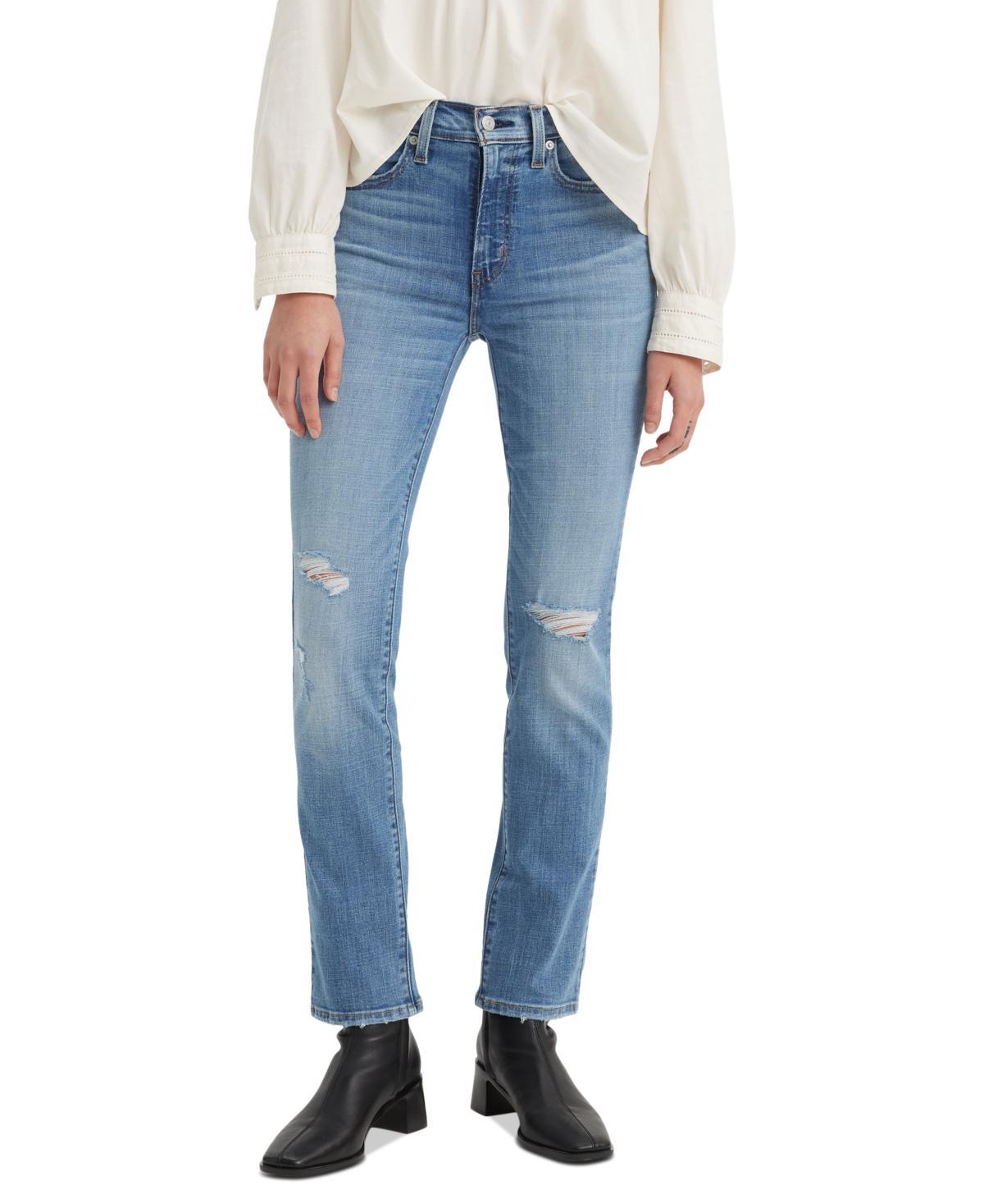 Womens Levis 724 High Rise Straight Jeans Product Image