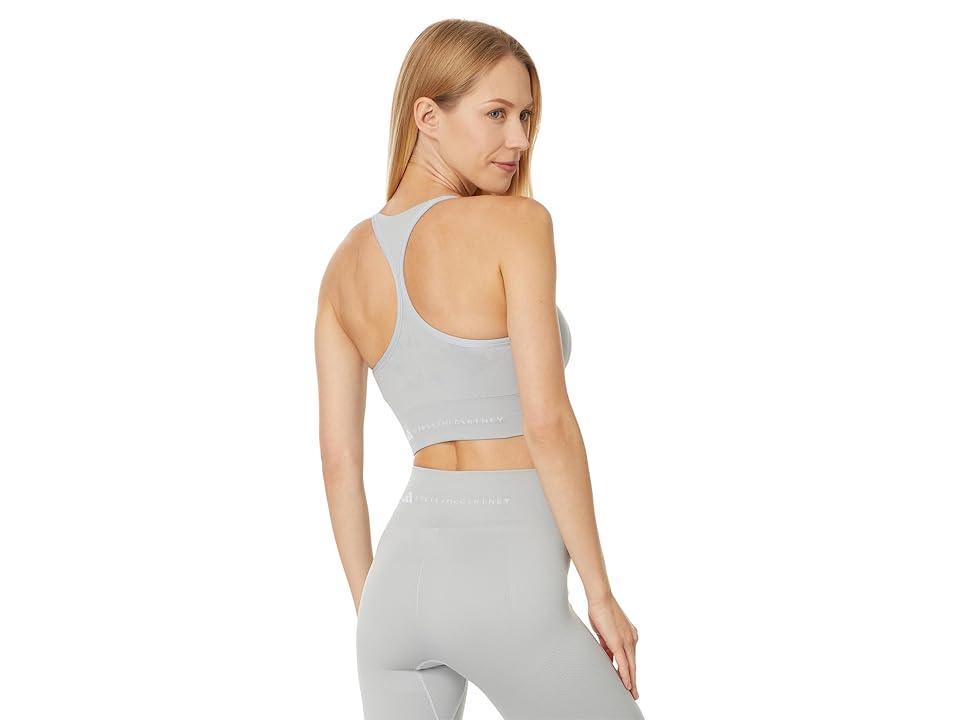 adidas by Stella McCartney adidas by Stella McCartney TrueStrength Seamless Yoga Bra IW6361 (Grey) Women's Bra Product Image