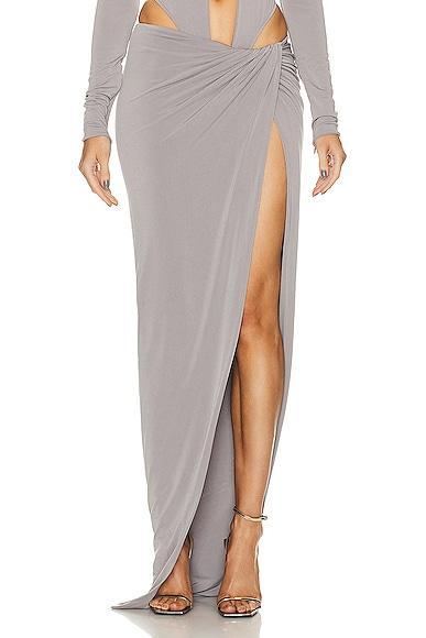 LaQuan Smith Maxi Drape Skirt Product Image