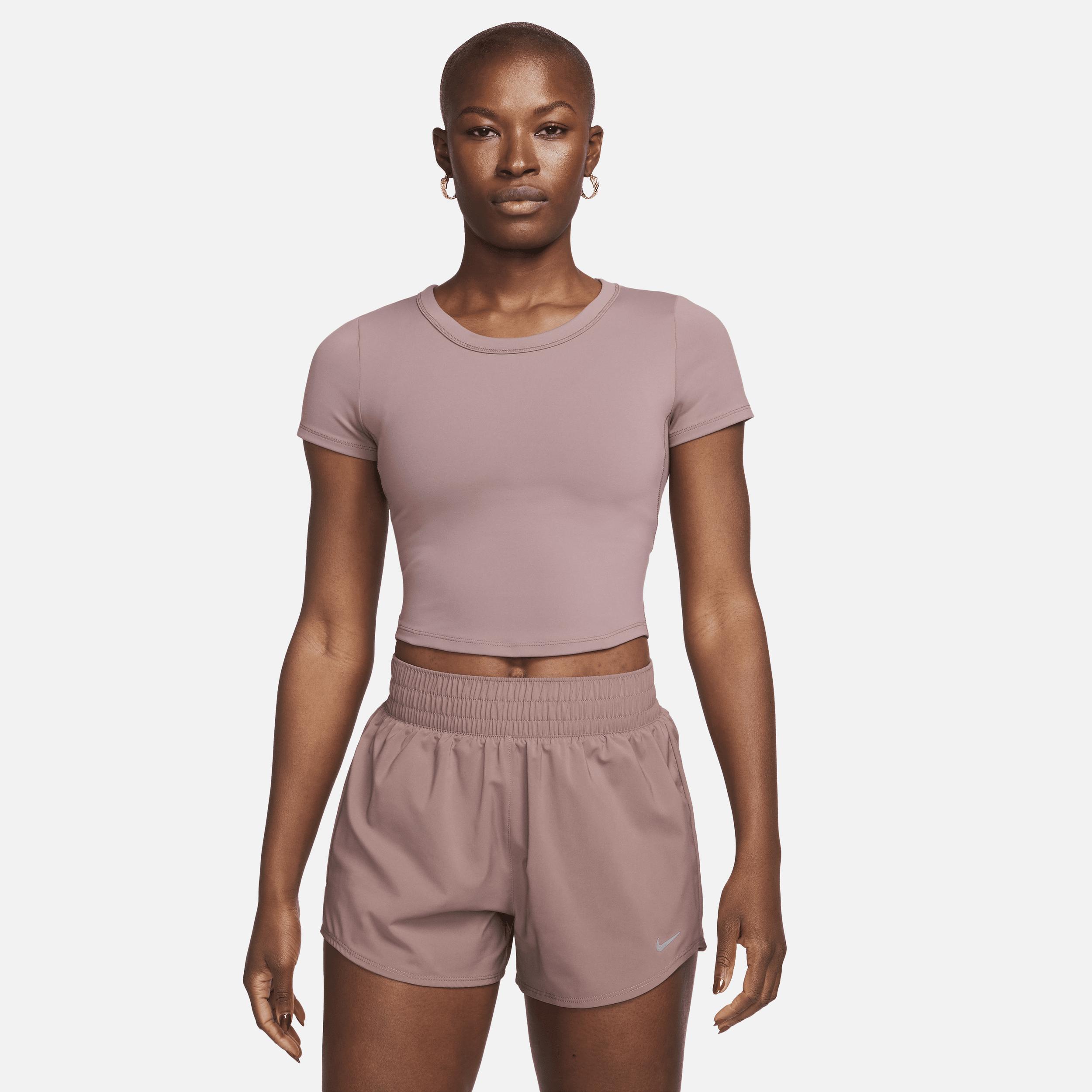 Nike Women's One Fitted Dri-FIT Short-Sleeve Cropped Top Product Image