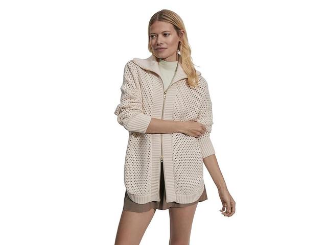 Varley Finn Longline Knit Jacket (Whitecap Grey) Women's Jacket Product Image