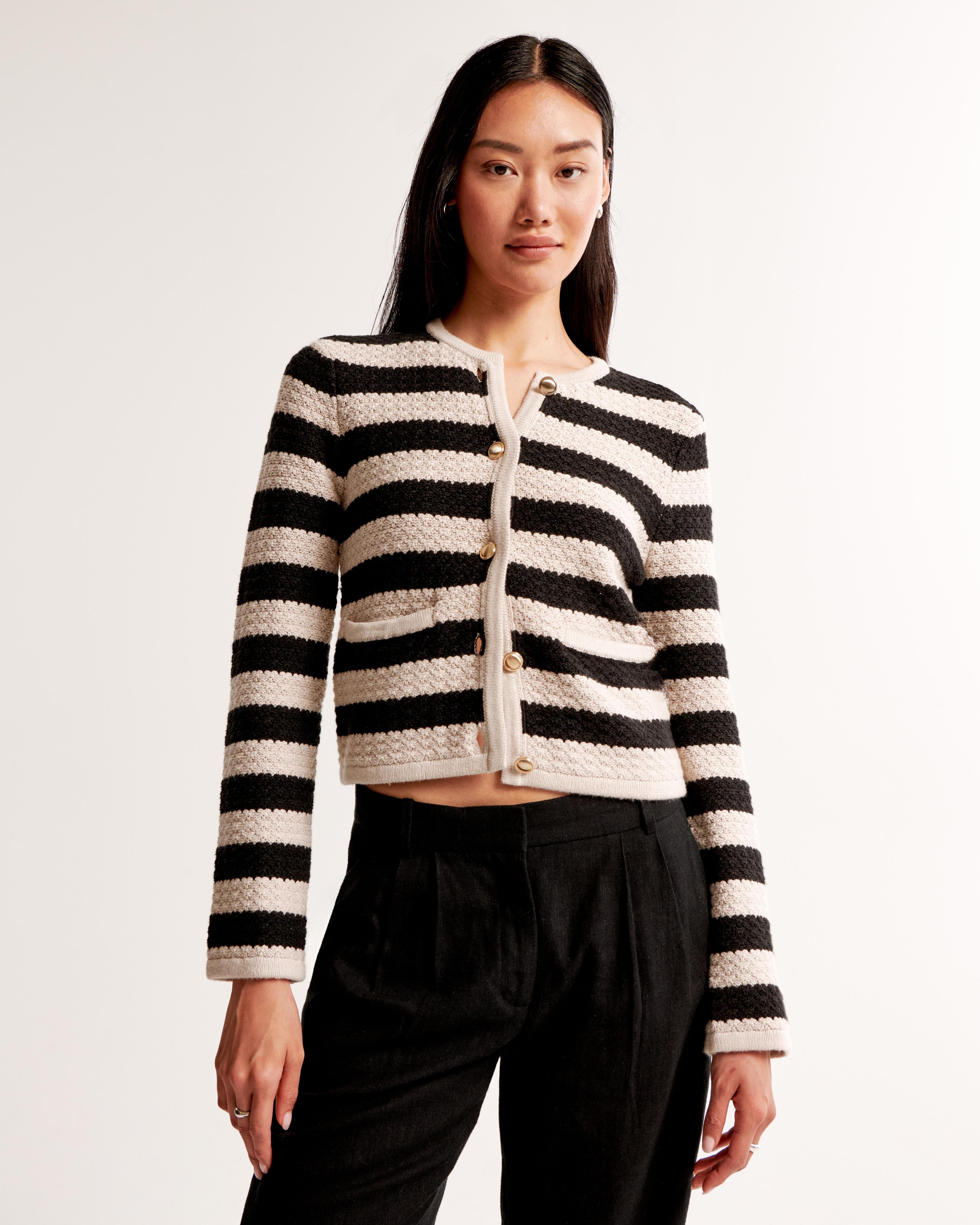 Textural Crew Sweater Jacket Product Image