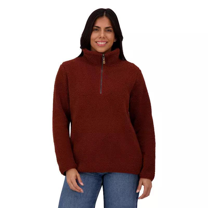 Womens ZeroXposur Alberta Double Side Pique Sherpa Quarter Zip Pullover Product Image