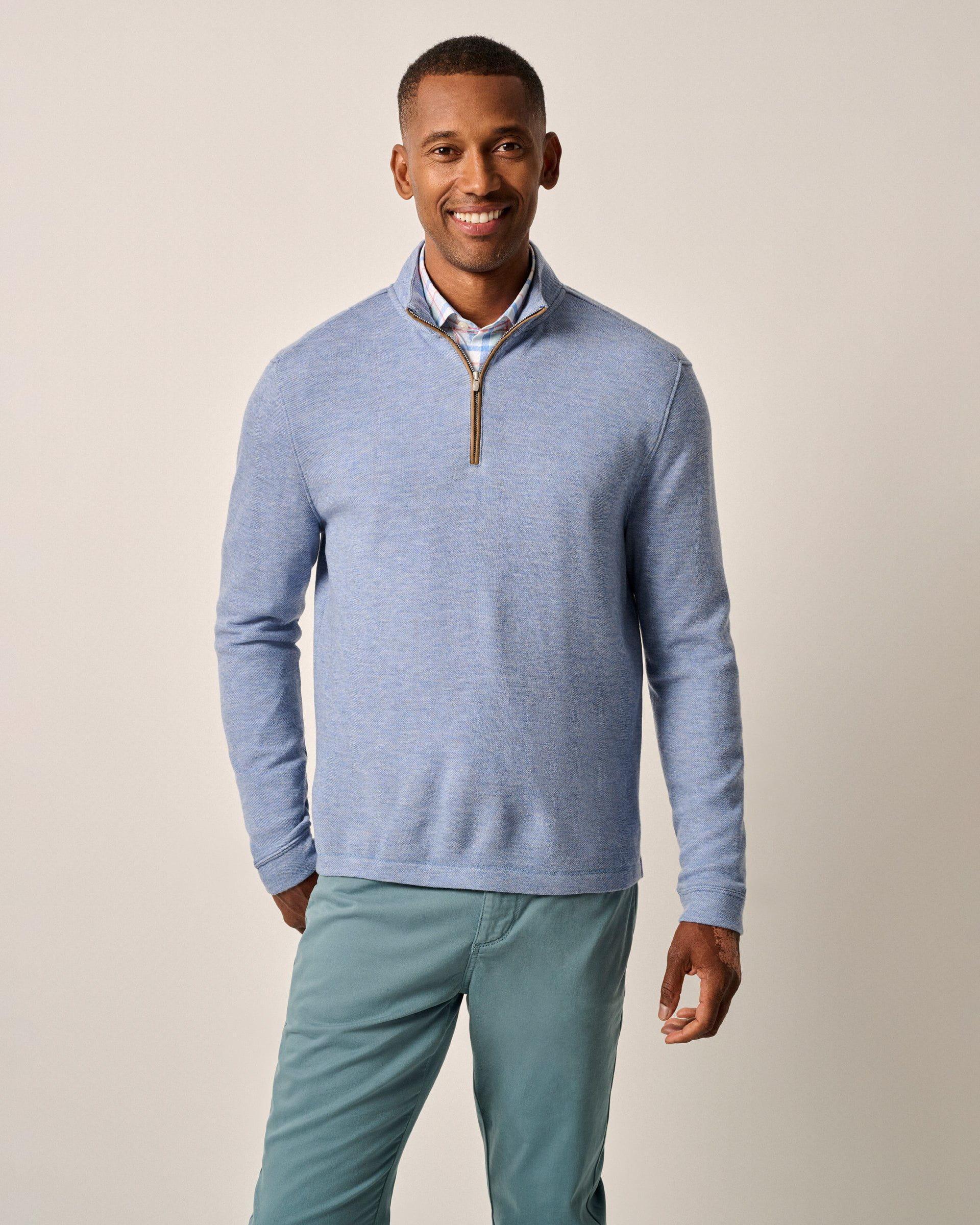 johnnie-O Carlson Merino 1/4 Zip Pullover Product Image