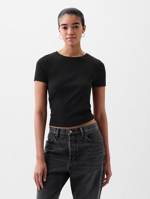 Modern Rib Cropped T-Shirt Product Image