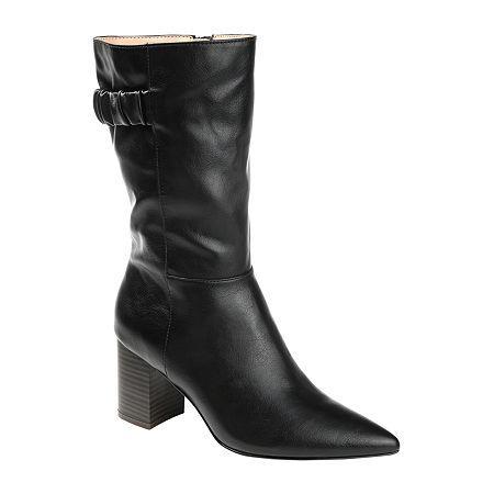 Journee Collection Wilo Womens High Heeled Boots Black Product Image