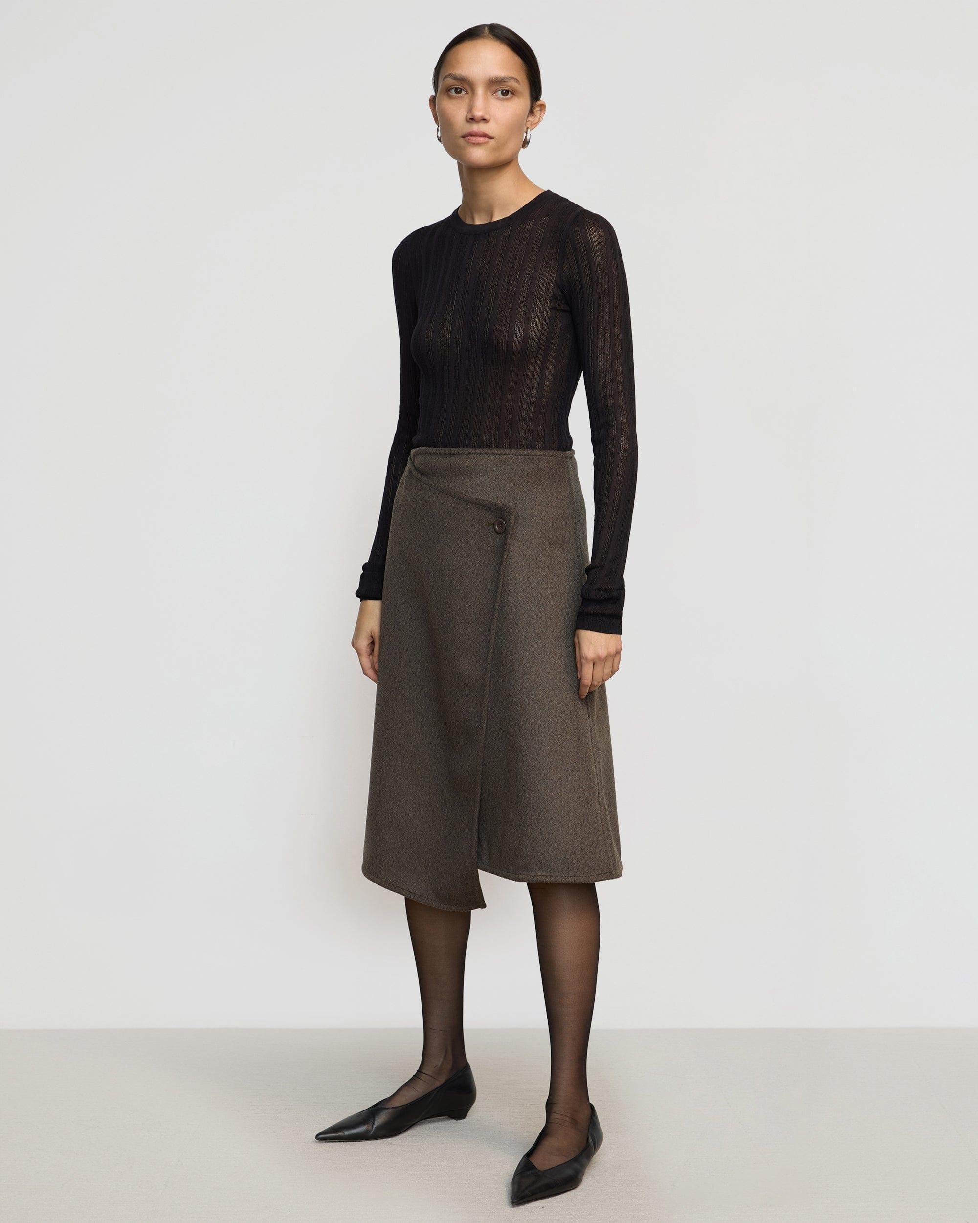 Sadie Asymmetric Wrap Skirt Product Image