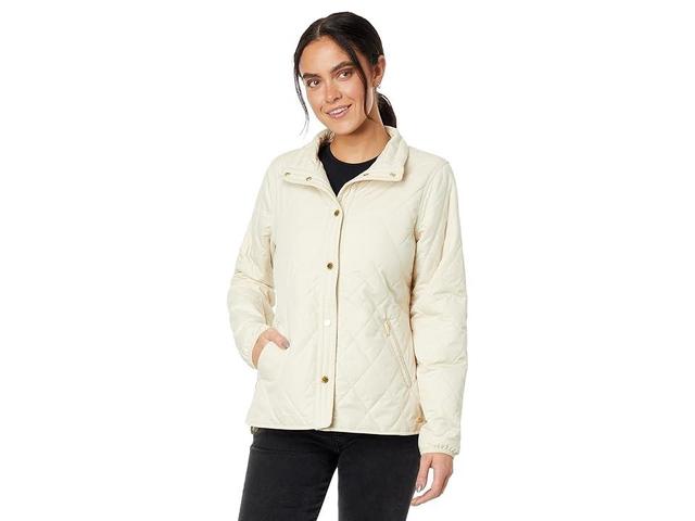 L.L.Bean Cozy Quilted Jacket (Bleached Canvas) Women's Clothing Product Image