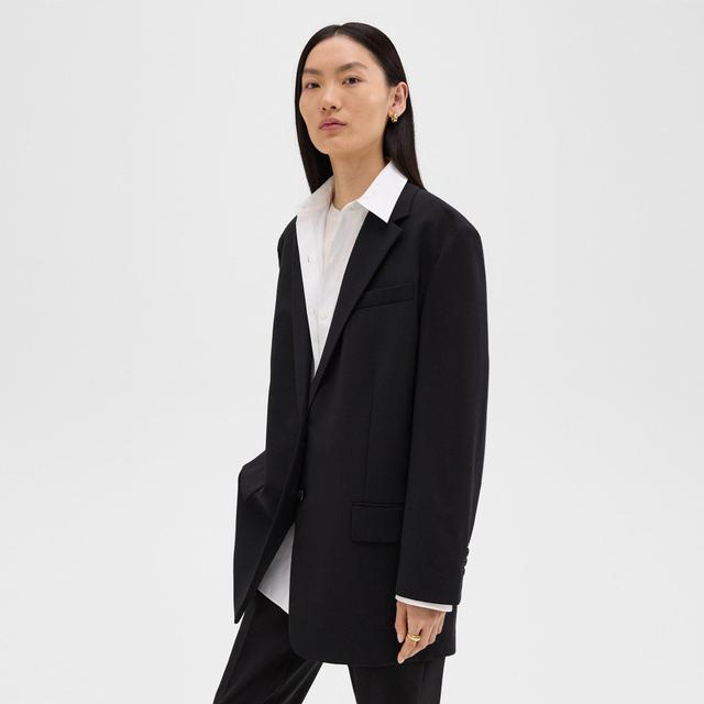 Stretch Wool Oversized Blazer | Theory Product Image