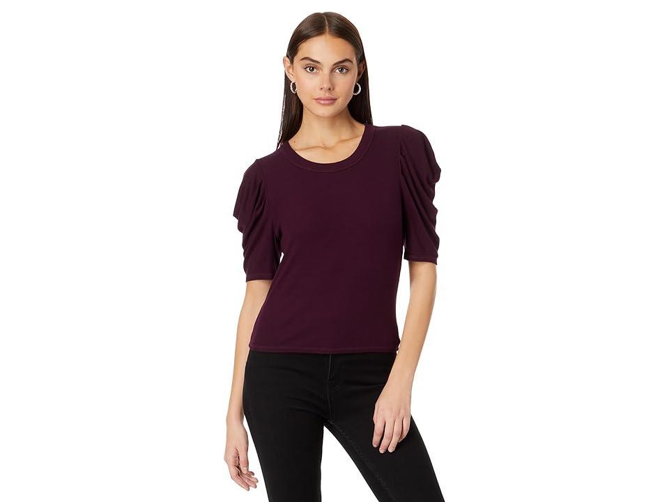 Michael Stars Andrea Pleat Sleeve Rib Top Product Image