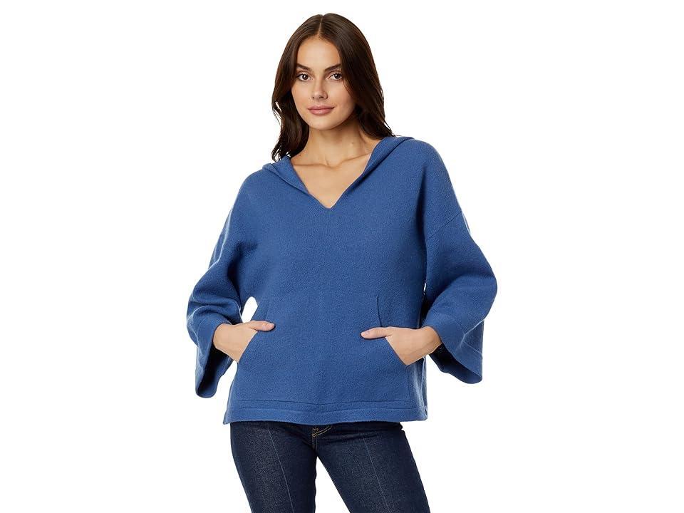 Toad&Co Heartfelt Poncho (Cornflower) Women's Clothing Product Image