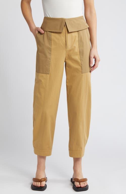 Foldover Wide-Leg Trousers Product Image