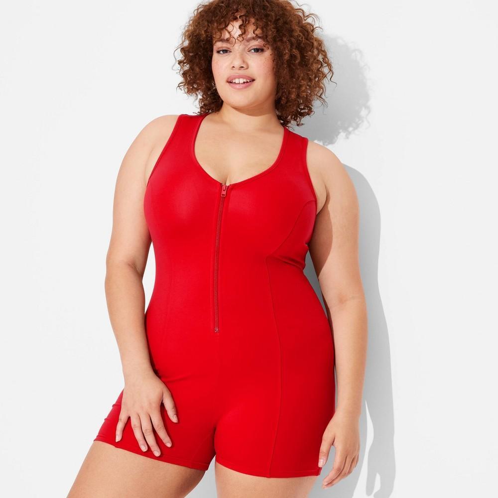 Womens Game Day Romper - Wild Fable Red 4X Product Image