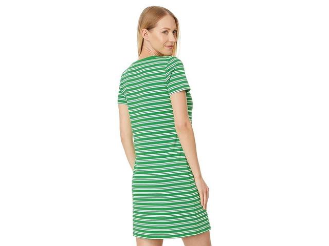 Tommy Hilfiger Womens Striped Logo Short-Sleeve T-Shirt Dress Product Image