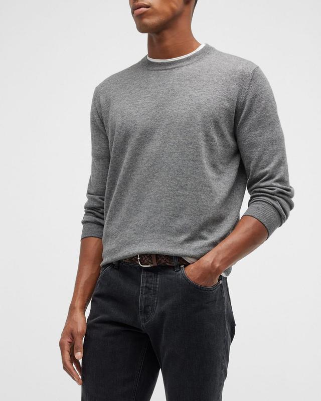 Mens Cashmere Crewneck Sweater Product Image