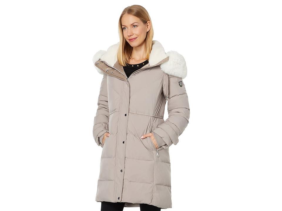 Vince Camuto Parka w/ Faux Sherpa V22759 Women's Coat Product Image