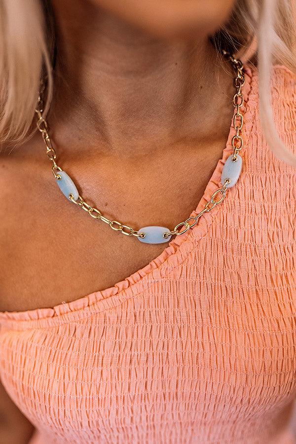 Kendra Scott Ashlyn Gold Mixed Chain Necklace In Teal Amazonite Product Image