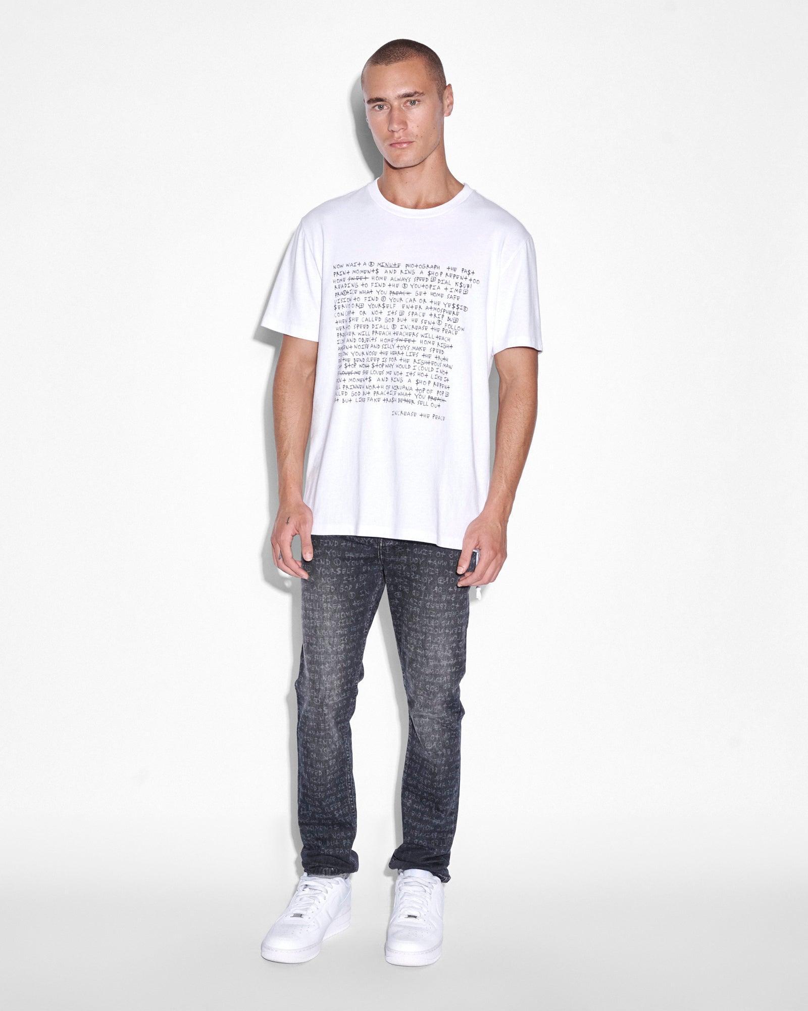 WHITENOISE KASH SS TEE SPACE WHITE Male Product Image