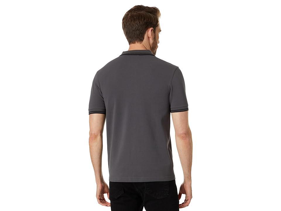 Fred Perry Twin Tipped Fred Perry Shirt (Gunmetal/Black) Men's T Shirt Product Image