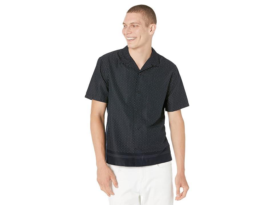 Vince Border Print Short Sleeve (Coastal ) Men's Clothing Product Image