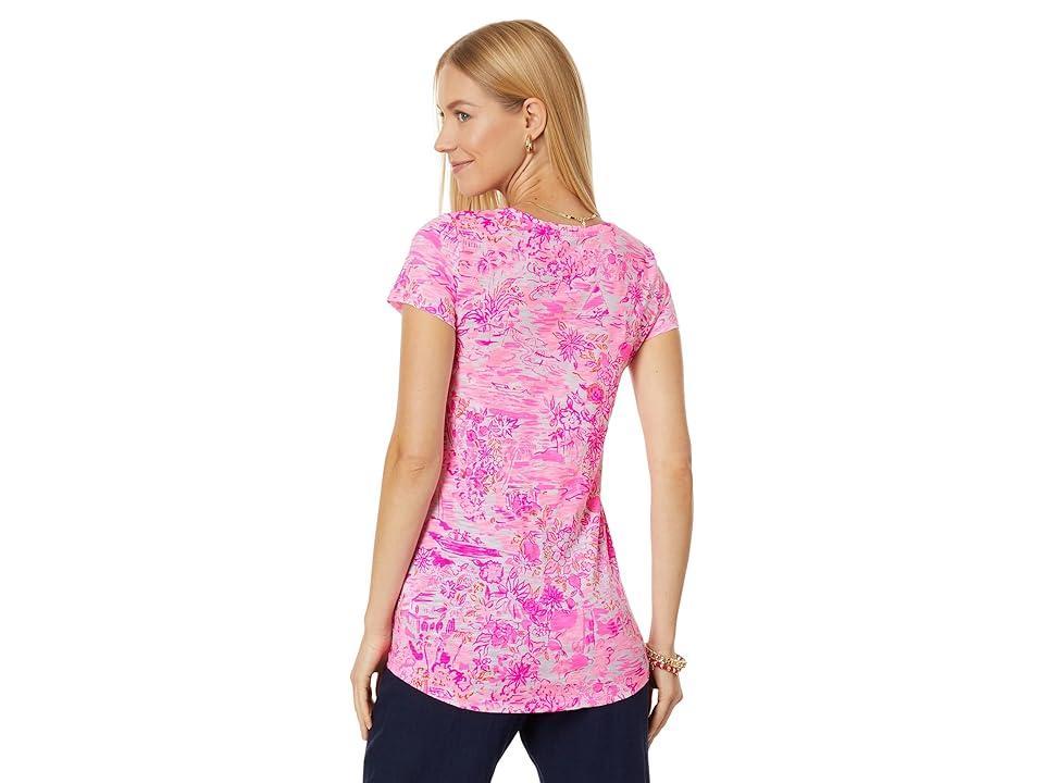 Lilly Pulitzer Etta Scoop Neck (Peony Seaside Scene) Women's Clothing Product Image