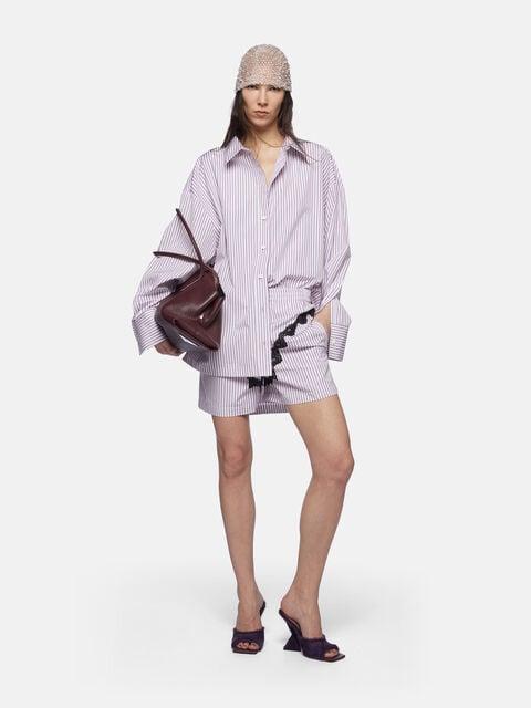 "Diana'' white and purple shirt jacket Product Image