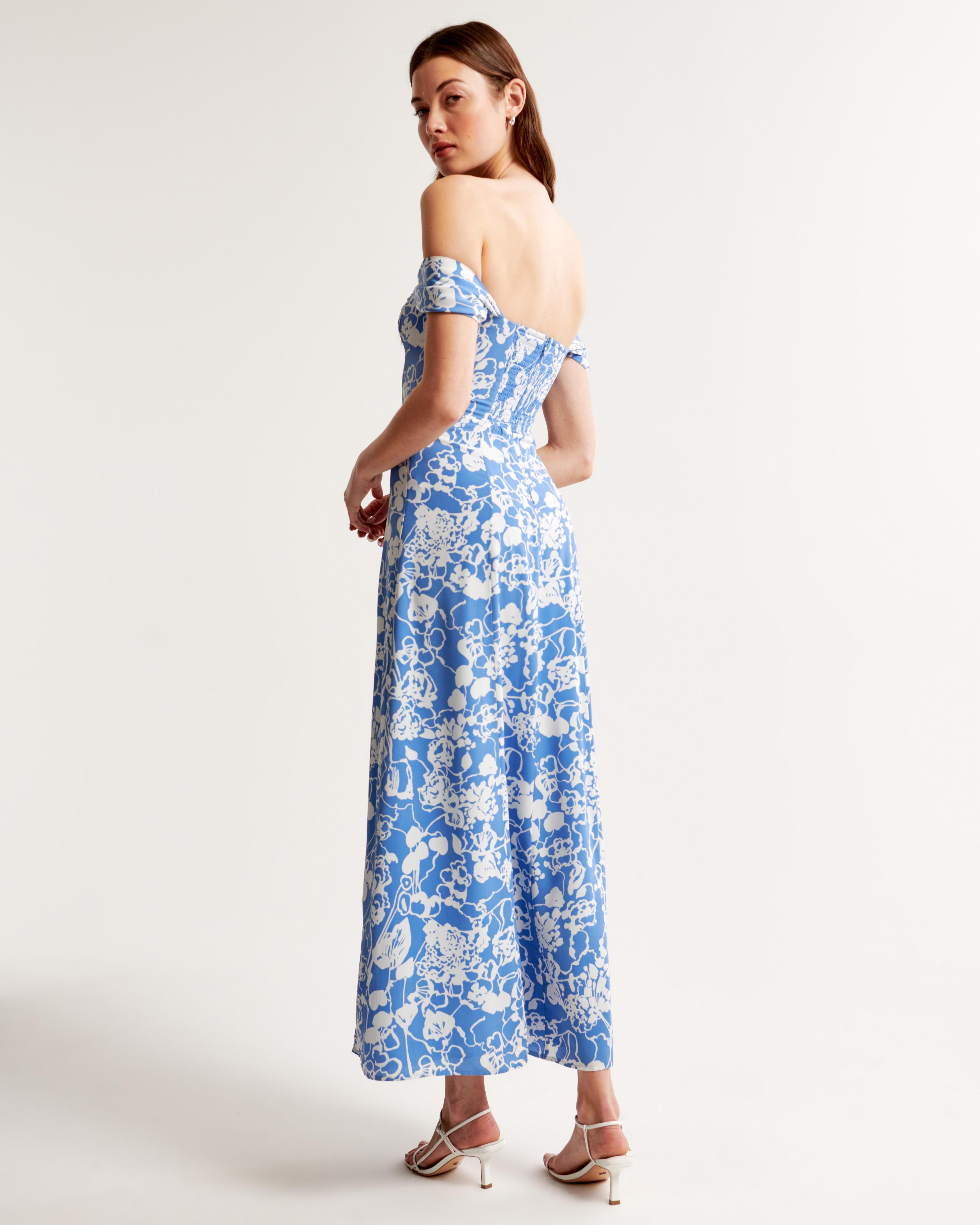 The A&F Camille Off-The-Shoulder Maxi Dress Product Image