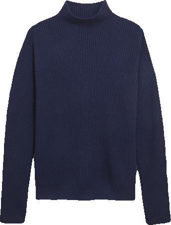 Seaspun Cashmere Ribbed Mockneck Sweater Product Image