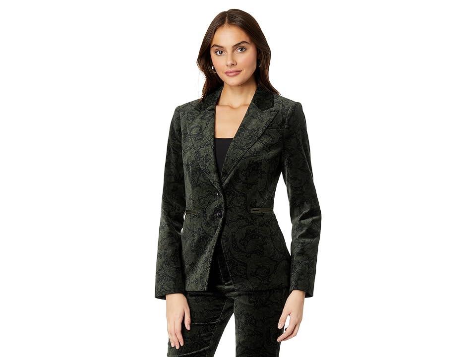 Paige Chelsee Blazer (Dark Forest Multi) Women's Clothing Product Image