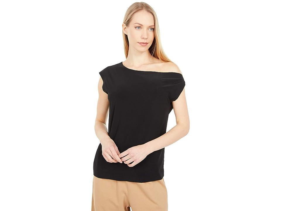 Norma Kamali X REVOLVE Drop Shoulder Top in Black. - size XL (also in L, M, S, XS, XXS) Product Image