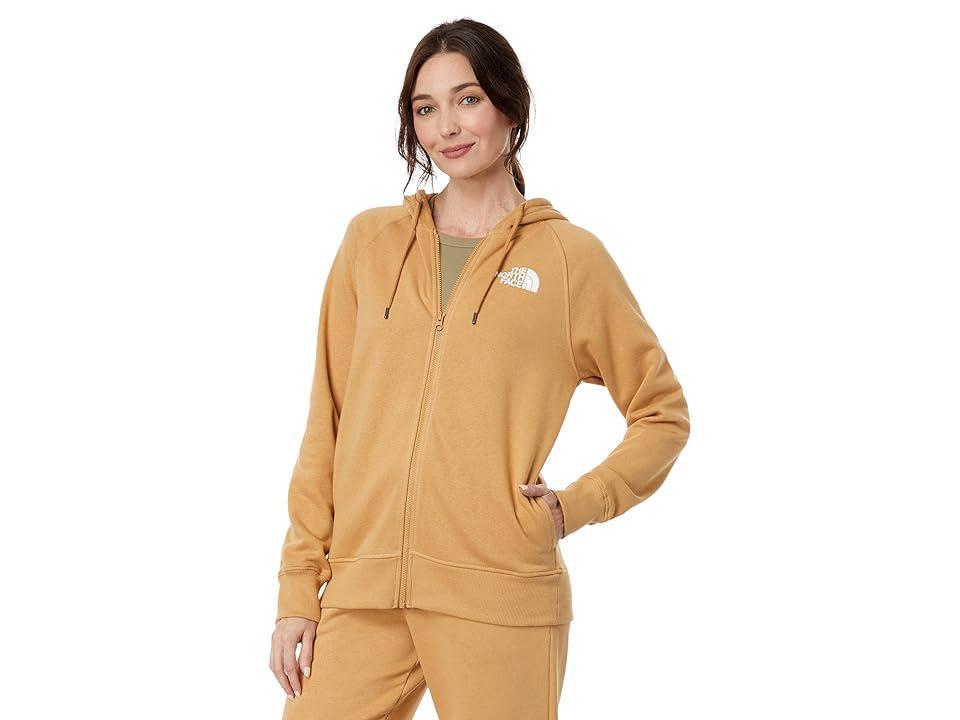 The North Face Brand Proud Full Zip Hoodie (Almond Butter/TNF White) Women's Clothing Product Image