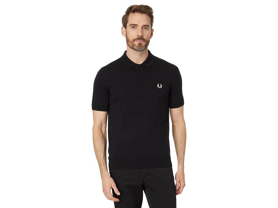 Fred Perry Classic Knitted Shirt Men's Short Sleeve Knit Product Image