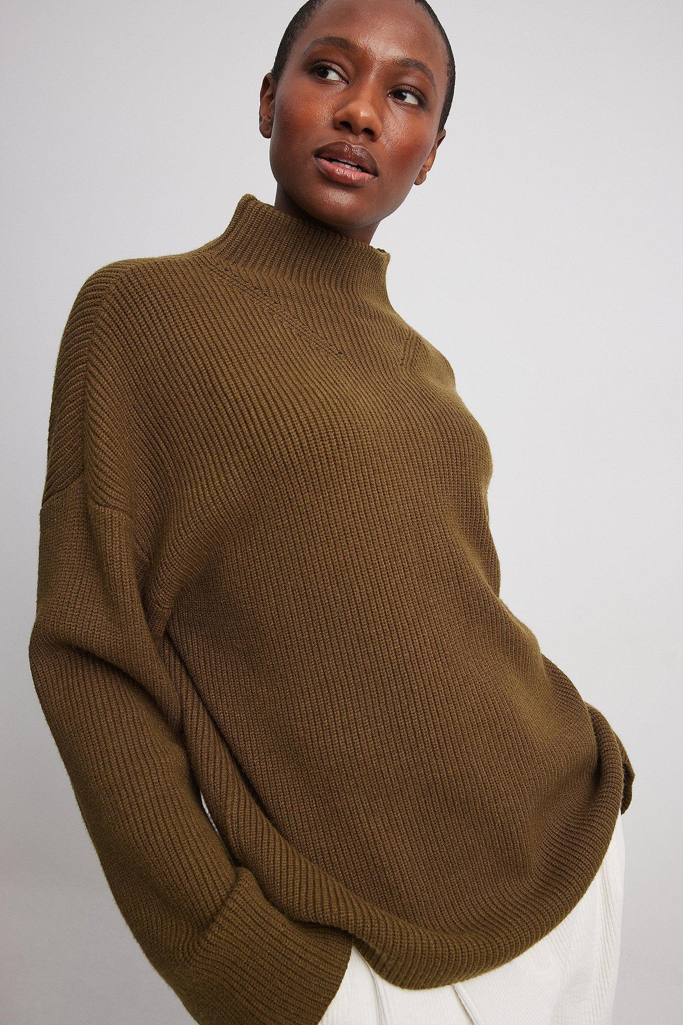 Turtleneck Knitted Sweater Product Image