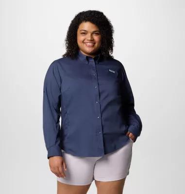 Columbia Womens PFG Tamiami II Long Sleeve Shirt - Plus Size- Product Image