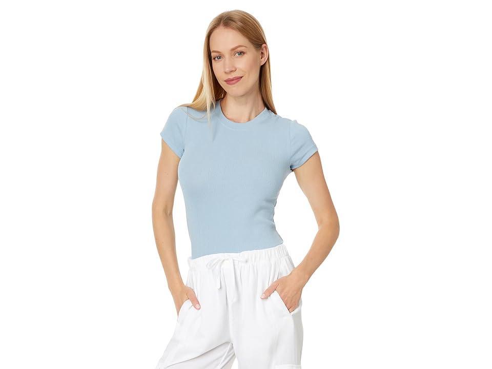 Splendid Montecito Pointelle Top (Wave) Women's Clothing Product Image