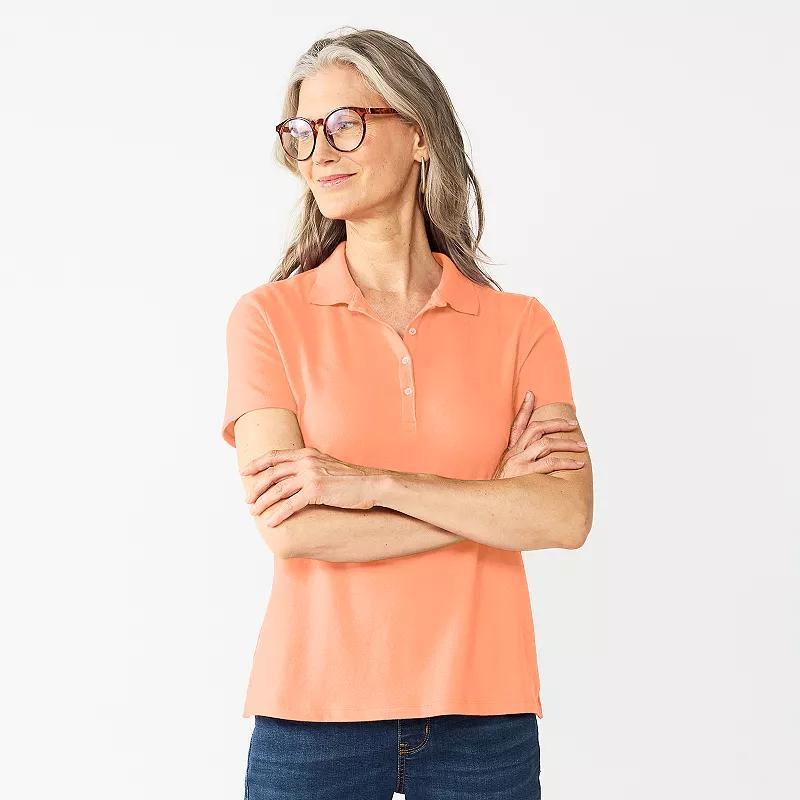 Womens Croft & Barrow Essential Polo Product Image