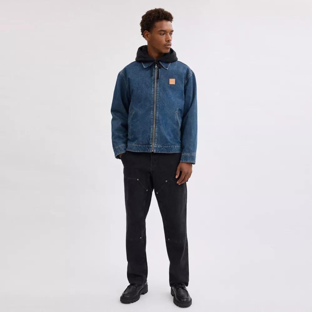 Denim Zip Front Jacket Product Image