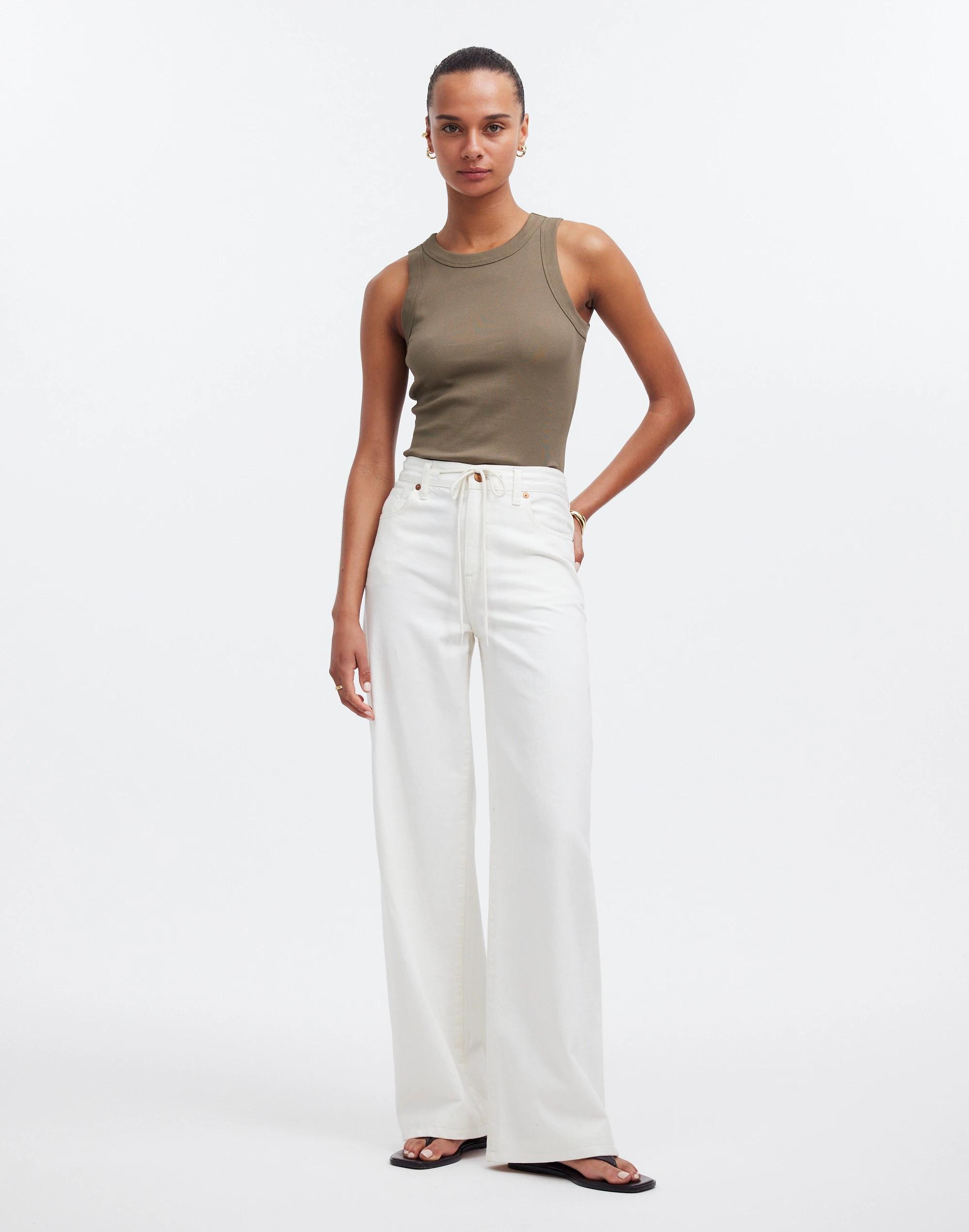 Superwide-Leg Jeans in Vintage Canvas: Drawstring Edition Product Image