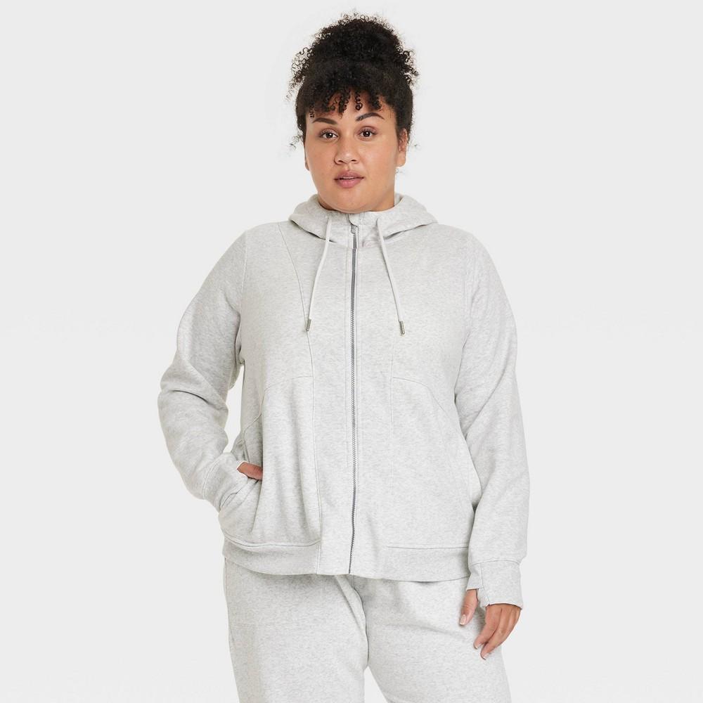 Womens Full Zip Fleece Hoodie - All in Motion Product Image