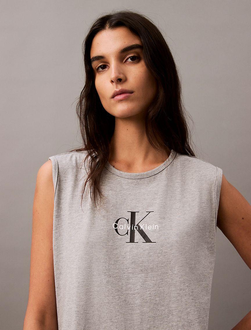 Monogram Logo Sleeveless T-Shirt Dress Product Image