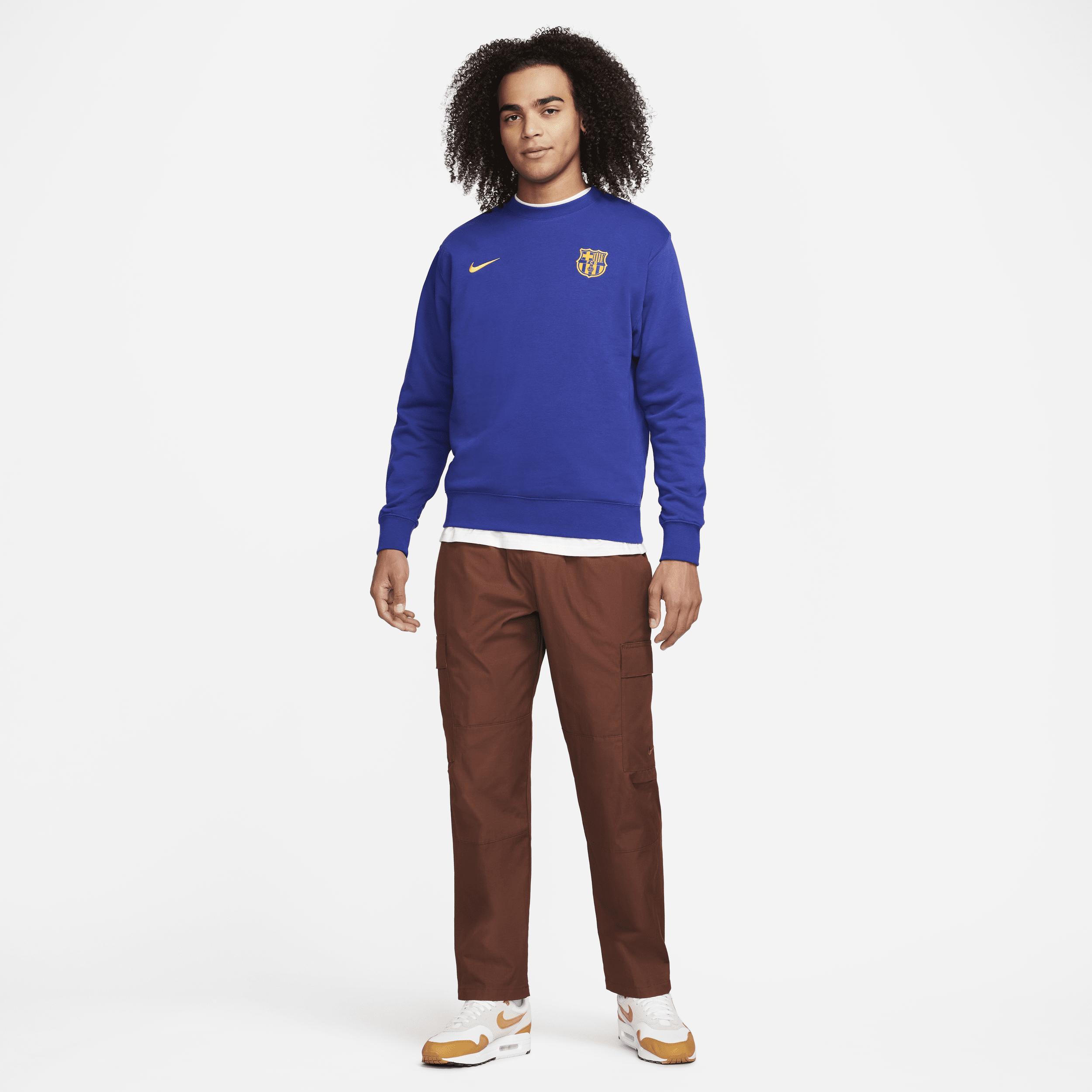 FC Barcelona Club Men's Nike Soccer Crew-Neck Sweatshirt Product Image