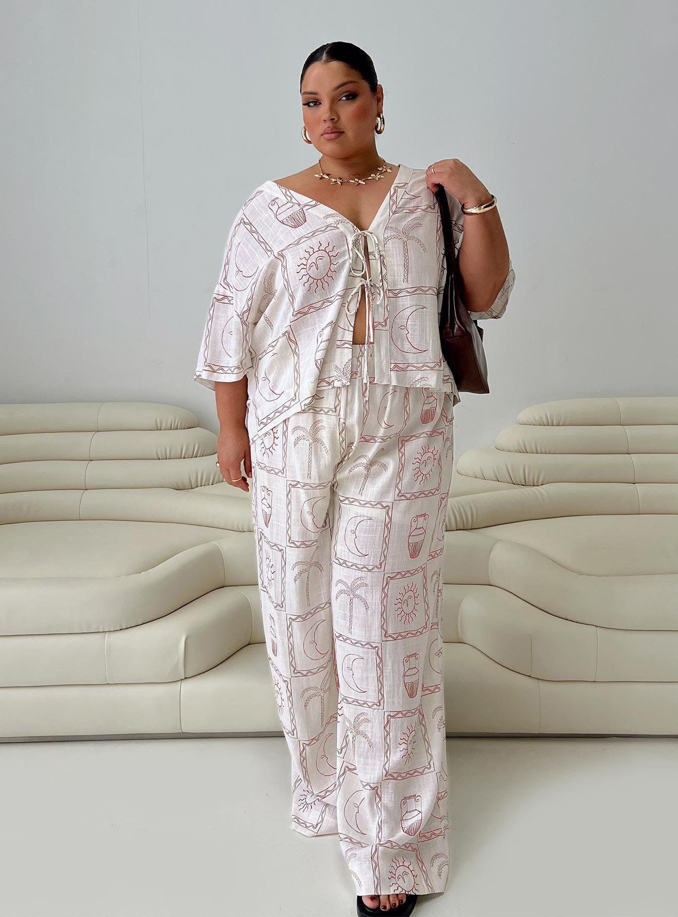 Sun Dream Pant Cream / Multi Curve Product Image