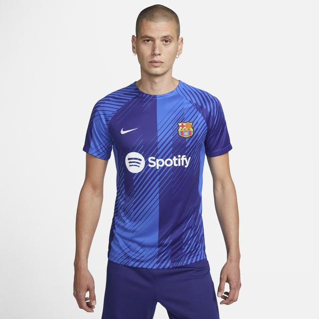 Mens Nike Blue Barcelona 2023/24 Academy Pro Pre-Match Top Product Image