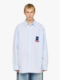 WINDOW' EMBROIDERED SHIRT in blue | JW Anderson US  Product Image