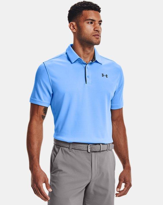 Mens Under Armour Tech Polo Blue Product Image