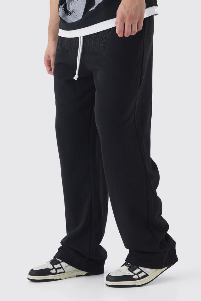 Tall Relaxed Fit Waffle Homme Sweatpants | boohooMAN USA Product Image