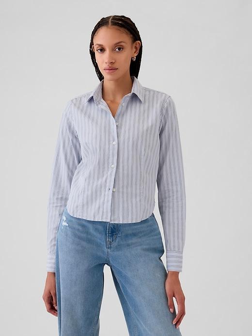 Organic Cotton Cropped Shirt Product Image